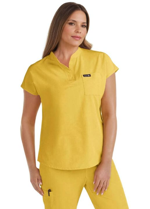 Zdravotnické oblečení - Haleny - Dámská zdravotnická halena ARI TOP mango | medical-uniforms