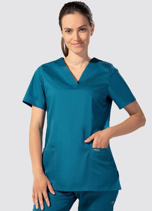 Zdravotnické oblečení - Haleny - Zdravotnická halena FLEX ZONE I - karibská modrá  | medical-uniforms